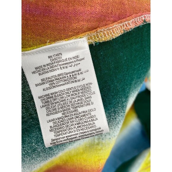 BCBGENERATION WOMEN'S STRIP COVER UP KIMONO BELL SLEEVE SIZE XL FRONT TIE - Picture 3 of 6